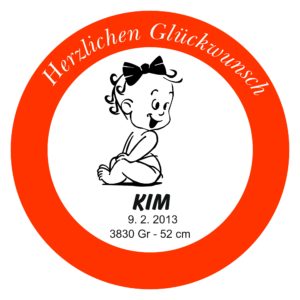 Geburtstagsschild