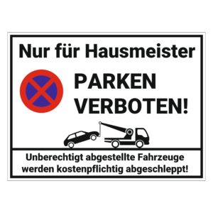 Parkplatzschild