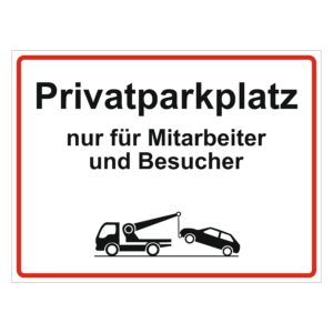 Parkplatzschild