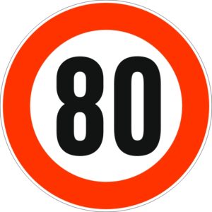 Geburtstagsschild 80